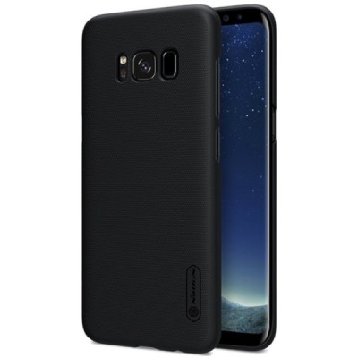 Samsung Galaxy S8 (SM-G9500) Nillkin Frosted Shield melns plastmasas apvalks / vacins.lv