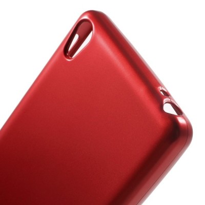 Sony Xperia E5 Mercury sarkans cieta silikona (TPU) futrālis / Vacins.lv
