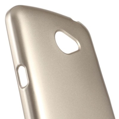 LG K5 (X220DSH) auksinis Mercury kieto silikono (TPU) dėklas - nugarėlė / Priedai.lt