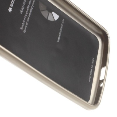 LG K5 (X220DSH) auksinis Mercury kieto silikono (TPU) dėklas - nugarėlė / Priedai.lt