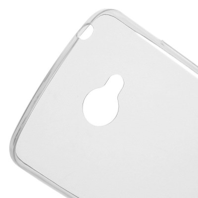 LG K5 (X220DSH) skaidrus (permatomas) kieto silikono TPU ploniausias pasaulyje bespalvis dėklas / Priedai.lt