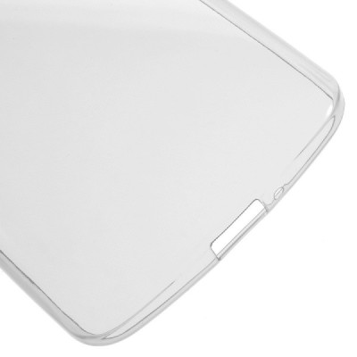 LG K5 (X220DSH) skaidrus (permatomas) kieto silikono TPU ploniausias pasaulyje bespalvis dėklas / Priedai.lt