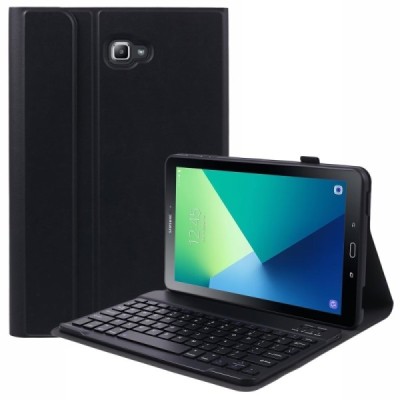 Samsung Galaxy Tab A 10.1 2016 (T580, T585) ādas atvēramais melns futrālis ar bluetooth tastatūra / Vacins.lv