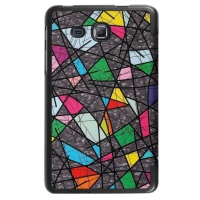 Samsung Galaxy Tab A 10.1 2016 (T580, T585) atverčiamas spalvotas, pilkas odinis dėklas - knygutė / Priedai.lt
