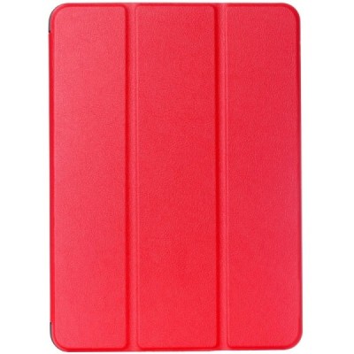 Apple iPad mini 4 (iPad mini 2019) atverčiamas raudonas odinis dėklas - stovas / Priedai.lt