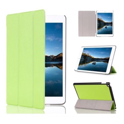 Apple iPad mini 4 (iPad mini 2019) atverčiamas žalias odinis dėklas - stovas / Priedai.lt