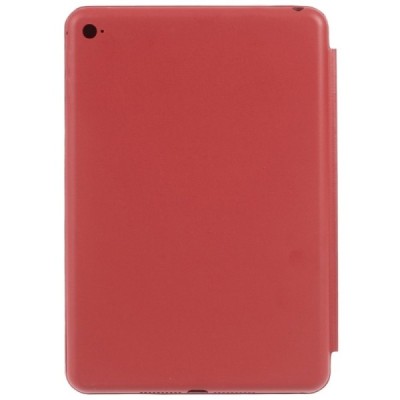 Apple iPad mini 4 (iPad mini 2019) atverčiamas raudonas odinis dėklas - stovas / Priedai.lt