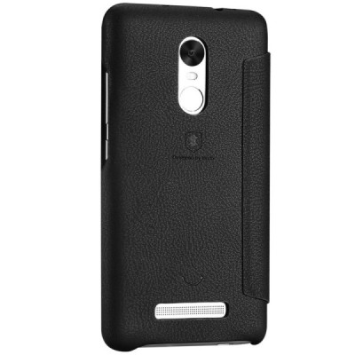 Lenuo Ledream  atverčiamas Xiaomi Redmi Note 3, Redmi Note 3 Pro juodas odinis dėklas / Priedai.lt