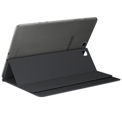 Origināls Samsung Galaxy Tab A 9.7 (T555, T550) Book Cover atvēramais tumši pelēks maciņš / Vacins.lv