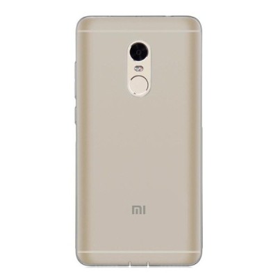 Xiaomi Redmi Note 4 skaidrus (permatomas) silikoninis TPU ploniausias pasaulyje pilkas dėklas / Priedai.lt