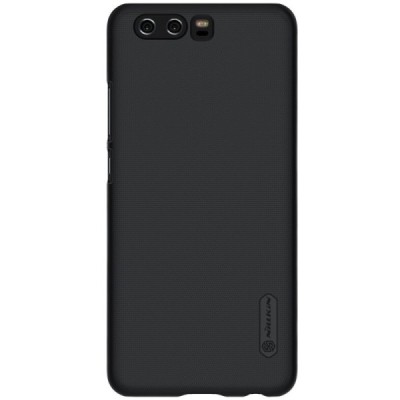 Huawei P10 Nillkin Frosted Shield melns plastmasas apvalks / vacins.lv