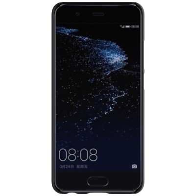 Huawei P10 Nillkin Frosted Shield melns plastmasas apvalks / vacins.lv