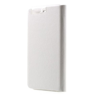 Huawei P10 (Huawei Ascend P10) balts atvēramais Flip Wallet ādas maciņš - maks / Vacins.lv