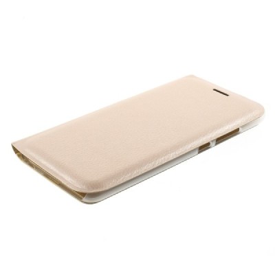 Huawei P10 (Huawei Ascend P10) zelta atvēramais Flip Wallet ādas maciņš - maks / Vacins.lv
