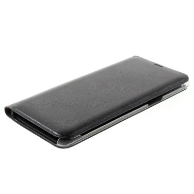 Samsung Galaxy S8 (G950) melns atvēramais Smart Wallet ādas maciņš - maks / Vacins.lv