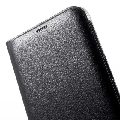 Samsung Galaxy S8+ (G955) melns atvēramais Smart Wallet ādas maciņš - maks / Vacins.lv