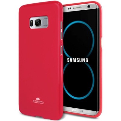 Samsung Galaxy S8+ (G955) Mercury tamsiai rožinis kieto silikono tpu dėklas - nugarėlė / Priedai.lt