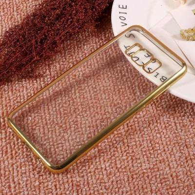 Samsung Galaxy S8+ (G955) Cieta silikona (TPU) dzidrs apvalks - zelta / vacins.lv