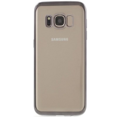 Samsung Galaxy S8 (G950) Silikoninis skaidrus dėklas, pilkas / Priedai.lt