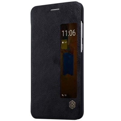 Greznais „Nillkin“ Qin sērijas ādas atvērams melns Huawei Mate 9 Pro maciņš / Vacins.lv