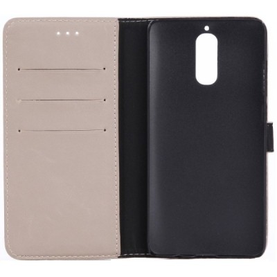 Huawei Mate 9 Pro (Huawei Mate 9 Pro Porsche Design) atvēramais ādas smilšains retro maciņš (maks) / Vacins.lv