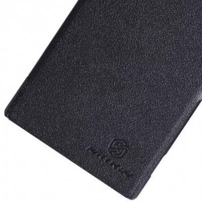 Sony Xperia Z1 „Nillkin“ Fresh atvēramais melns futrālis / Vacins.lv