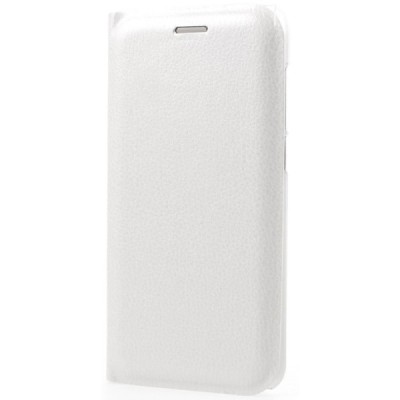 Huawei P9 Lite 2017 (Huawei P8 Lite 2017) baltas odinis atverčiamas Smart Wallet dėklas - piniginė / Priedai.lt