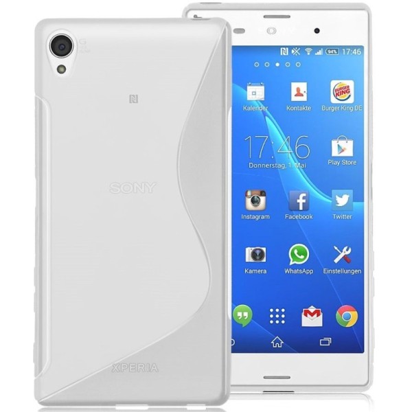Kieto silikono (TPU) dėklas - skaidrus (Xperia Z5 Premium)