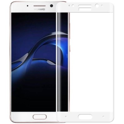 Huawei Mate 9 Pro (Porsche Design) „Calans“ 9H Tempered Glass sustiprintos apsaugos baltas pilnai dengiantis apsauginis ekrano s