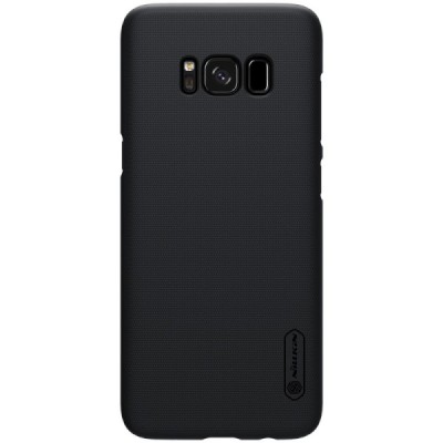 Samsung Galaxy S8 Plus (SM-G955) Nillkin Frosted Shield juodas plastikinis dėklas / Priedai.lt