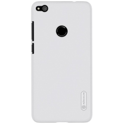 Huawei P9 Lite 2017 (P8 Lite 2017) Nillkin Frosted Shield balts plastmasas apvalks + ekrāna aizsargplēve / Vacins.lv