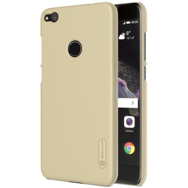 „Nillkin“ Frosted Shield dėklas - auksinis + apsauginė ekrano plėvelė (P9 Lite 2017)