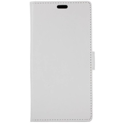 Samsung Galaxy Xcover 4 / 4S (G390, G398) atvēramais balts ādas maciņš (maks) / Vacins.lv