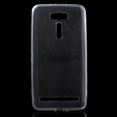 Asus Zenfone 2 Laser 6.0 (ZE600KL, ZE601KL) dzidrs (caurspīdīgs) cieta silikona TPU pasaulē planākais apvalks / Vacins.lv
