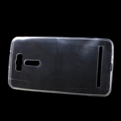 Asus Zenfone 2 Laser 6.0 (ZE600KL, ZE601KL) dzidrs (caurspīdīgs) cieta silikona TPU pasaulē planākais apvalks / Vacins.lv