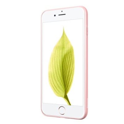Apple iPhone 7 (iPhone 8) Baseus Mystery šviesiai rožinis dėklas su integruotu magnetu / Priedai.lt