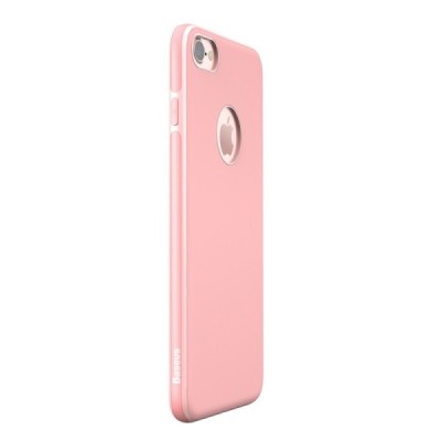 Apple iPhone 7 (iPhone 8) Baseus Mystery šviesiai rožinis dėklas su integruotu magnetu / Priedai.lt