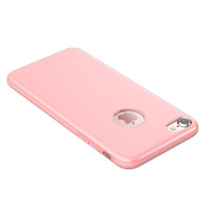 Apple iPhone 7 (iPhone 8) Baseus Mystery šviesiai rožinis dėklas su integruotu magnetu / Priedai.lt