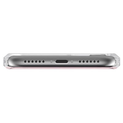 Apple iPhone 7 (iPhone 8) Rock Fence kieto silikono TPU skaidrus permatomas auksinis dėklas / Priedai.lt