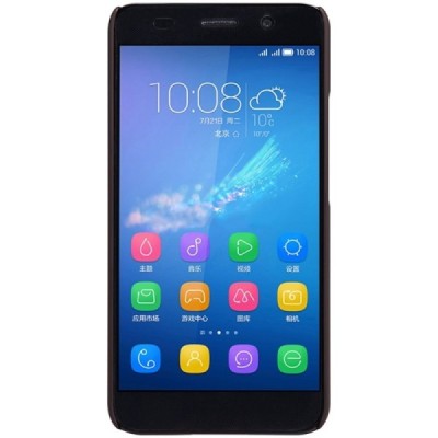 Huawei Y6 Nillkin Frosted Shield rudas plastikinis dėklas + apsauginė ekrano plėvelė / Priedai.lt
