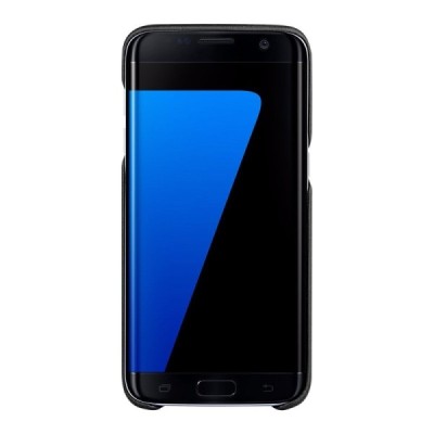 Samsung Galaxy S7 Edge (G935) „G-Case“ Jazz melns ādas apvalks ar iebūvētu karšu turētāju / Vacins.lv