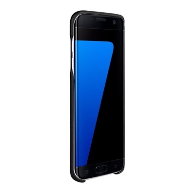 Samsung Galaxy S7 Edge (G935) „G-Case“ Jazz melns ādas apvalks ar iebūvētu karšu turētāju / Vacins.lv