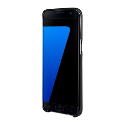 Samsung Galaxy S7 Edge (G935) „G-Case“ Jazz melns ādas apvalks ar iebūvētu karšu turētāju / Vacins.lv
