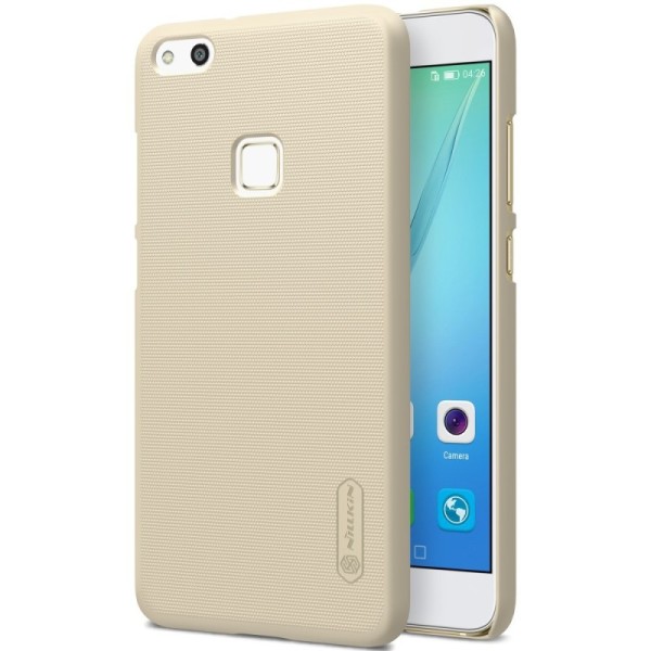 „Nillkin“ Frosted Shield dėklas - auksinis + apsauginė ekrano plėvelė (P10 Lite)