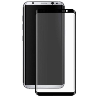 Samsung Galaxy S8 (G950) Hat-Prince Tempered Glass melns ekrāna aizsargstikls / Vacins.lv