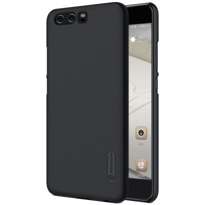 Huawei P10 Plus Nillkin Frosted Shield melns plastmasas apvalks / vacins.lv