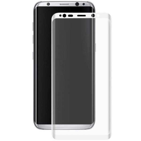 „Hat-Prince“ Tempered Glass ekrāna aizsargstikls 0.26 mm - balts (Galaxy S8)