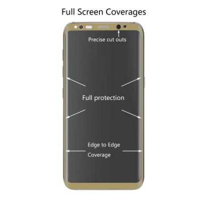 Samsung Galaxy S8 (G950) Hat-Prince Tempered Glass zelta ekrāna aizsargstikls / Vacins.lv