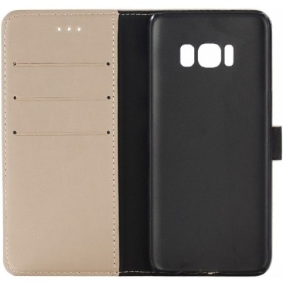 Samsung Galaxy S8 (G950) atvēramais ādas smilšains retro maciņš (maks) / Vacins.lv