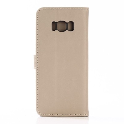 Samsung Galaxy S8 (G950) atvēramais ādas smilšains retro maciņš (maks) / Vacins.lv